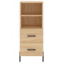 Credenza Rovere Sonoma 34,5x34x180 cm in Legno Multistrato