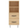 Credenza Rovere Sonoma 34,5x34x180 cm in Legno Multistrato