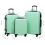 Set Valigie Trolley a Custodia Rigida 3 pz Menta in ABS