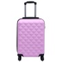 Set Valigie Trolley a Custodia Rigida 2 pz Rosa in ABS