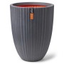 Capi Vaso Urban Tube Elegante Basso 55x73 cm Grigio Scuro