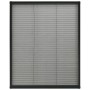 Zanzariera Plissettata Finestre in Alluminio Antracite 80x100cm