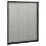Zanzariera Plissettata Finestre in Alluminio Antracite 80x100cm