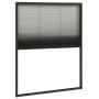 Zanzariera Plissettata Finestre in Alluminio Antracite 80x100cm