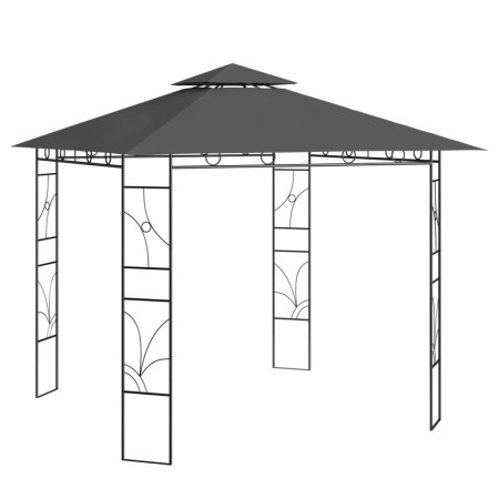 Gazebo 3x3x2,7 m Antracite 160 g/m²