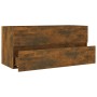 Mobile Lavabo Rovere Fumo 100x38,5x45 cm Legno Multistrato