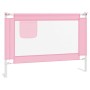 Sponda Letto di Sicurezza per Bambini Rosa 90x25 cm in Tessuto
