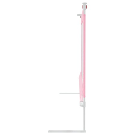 Sponda Letto di Sicurezza per Bambini Rosa 90x25 cm in Tessuto