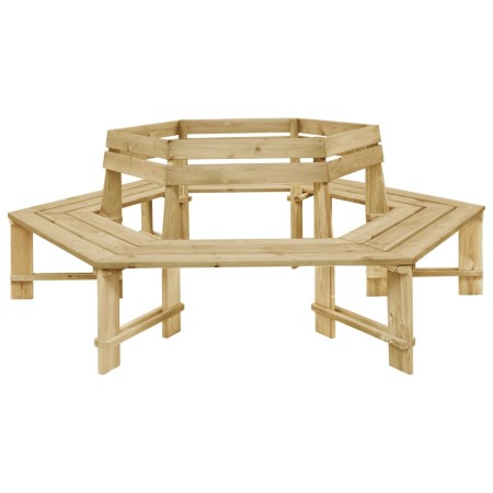 Panchina da Giardino 240 cm in Legno di Pino Impregnato