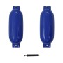 Paraurti per Gommone 2 pz Blu 69x21,5 cm in PVC