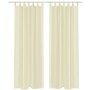 Tende Trasparenti 2 pz Crema 140 x 175 cm