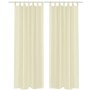 Tende Trasparenti 2 pz Crema 140 x 175 cm