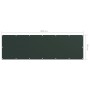 Paravento da Balcone Verde Scuro 90x300 cmTessuto Oxford