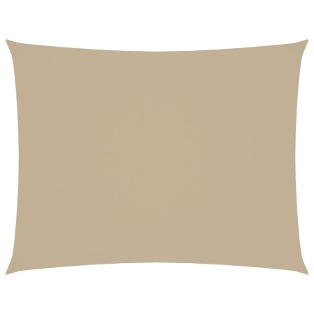 Parasole a Vela Oxford Rettangolare 2,5x3,5 m Beige