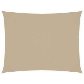 Parasole a Vela Oxford Rettangolare 3x6 m Beige