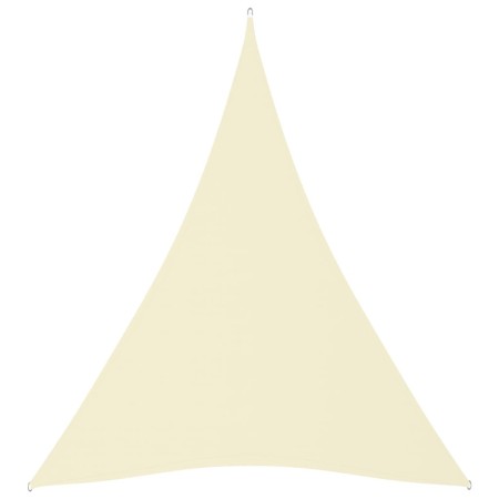 Parasole a Vela Oxford Triangolare 4x5x5 m Crema