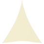Parasole a Vela Oxford Triangolare 4x5x5 m Crema