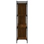 Libreria Rovere Marrone 4 Ripiani 76x32x123cm Legno Multistrato