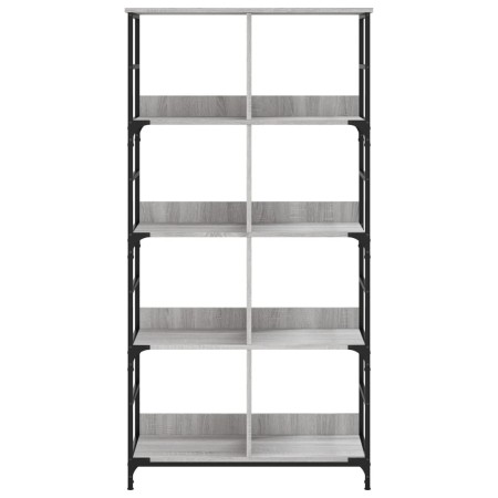 Libreria Grigio Sonoma 78,5x33x153 cm in Legno Multistrato