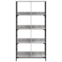 Libreria Grigio Sonoma 78,5x33x153 cm in Legno Multistrato