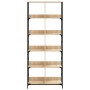 Libreria Rovere Sonoma 78,5x33x188,5 cm in Legno Multistrato