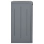Armadio da Giardino Grigio 65x45x88 cm in Rattan PP