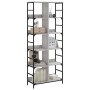 Libreria Grigio Sonoma 78,5x33x188,5 cm in Legno Multistrato