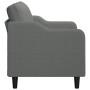 Divano a 2 Posti Grigio Scuro 140 cm in Tessuto