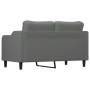 Divano a 2 Posti Grigio Scuro 140 cm in Tessuto
