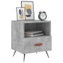 Comodini 2 pz Grigio Cemento 40x35x47,5 cm in Legno Multistrato