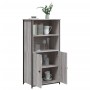 Credenza Grigio Sonoma 62x36x121,5 cm in Legno Multistrato