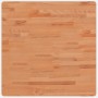 Piano per Tavolo 70x70x2,5 cm Quadrato Legno Massello di Faggio
