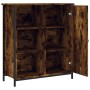 Credenza Rovere Fumo 70x30x80 cm in Legno Multistrato