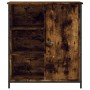 Credenza Rovere Fumo 70x30x80 cm in Legno Multistrato