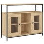 Credenza Rovere Sonoma 100x35x80 cm in Legno Multistrato