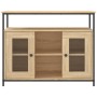 Credenza Rovere Sonoma 100x35x80 cm in Legno Multistrato