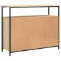 Credenza Rovere Sonoma 100x35x80 cm in Legno Multistrato