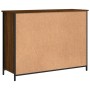 Credenza Rovere Marrone 100x35x75 cm in Legno Multistrato