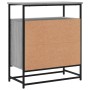 Credenza Grigio Sonoma 69x35x80 cm in Legno Multistrato