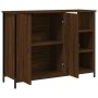 Credenza Rovere Marrone 100x33x75 cm in Legno Multistrato