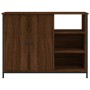 Credenza Rovere Marrone 100x33x75 cm in Legno Multistrato