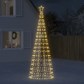 Illuminazione Albero Natale Picchetti 570LED Bianco Caldo 300cm