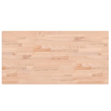 Piano Tavolo 100x50x2,5cm Rettangolare Legno Massello di Faggio