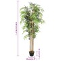 Albero Bambù Artificiale 1095 Foglie 150 cm Verde