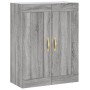 Credenza Grigio Sonoma 69,5x34x180 cm in Legno Multistrato