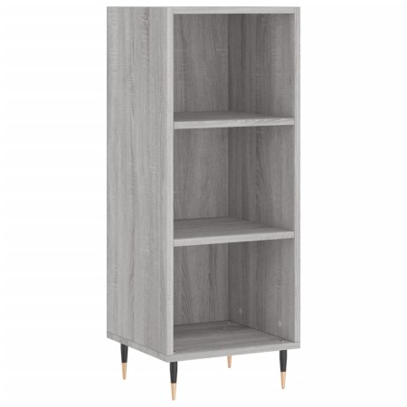 Credenza Grigio Sonoma 34,5x34x180 cm in Legno Multistrato