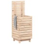 Cesto per Bucato 44x44x76 cm Legno Massello Pino