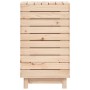 Cesto per Bucato 44x44x76 cm Legno Massello Pino