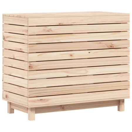 Cesto per Bucato 88,5x44x76 cm Legno Massello Pino