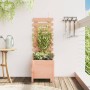 Fioriera Giardino con Rastrelliera 39x39,5x114cm Legno Douglas